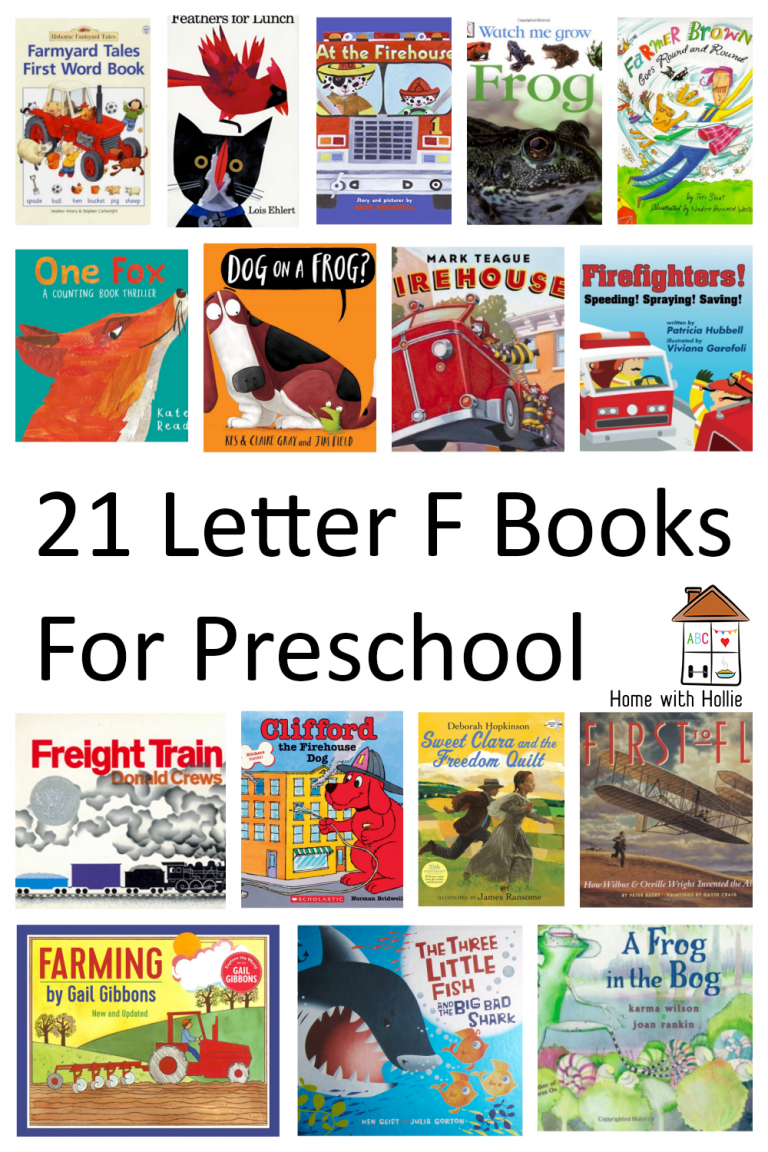 Letter F Books For Preschool And Kindergarten - Home With Hollie