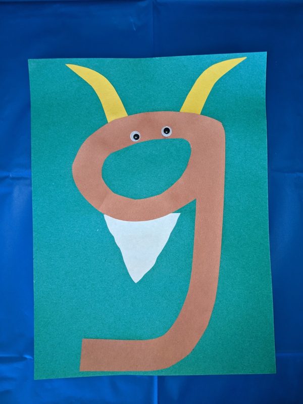 Lowercase Letter G Craft for Preschool Home With Hollie