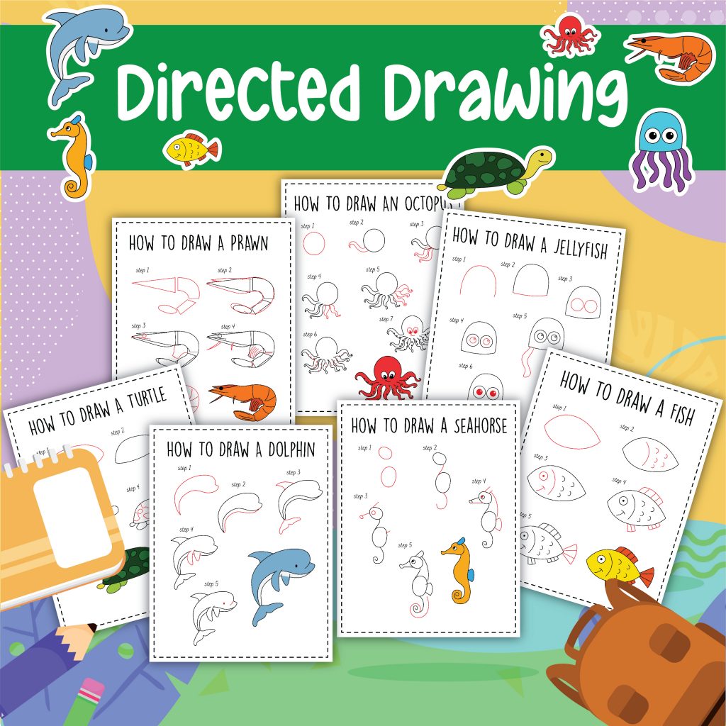 Drawing Pictures for Kids Directed Drawing for Kids