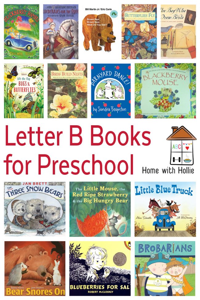 Letter B Books For Preschool - Home With Hollie