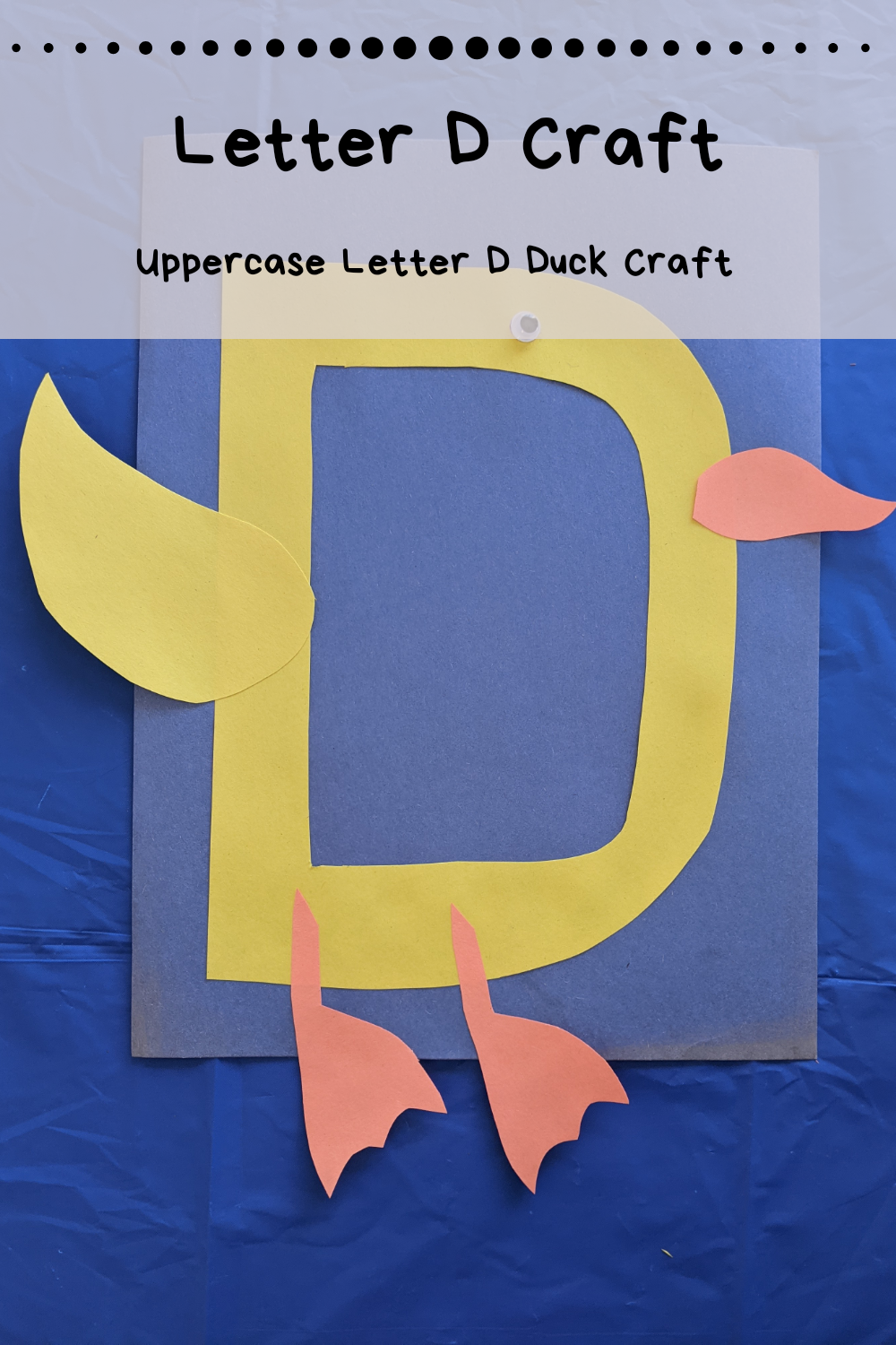 Uppercase Letter D Craft - Duck - Home With Hollie