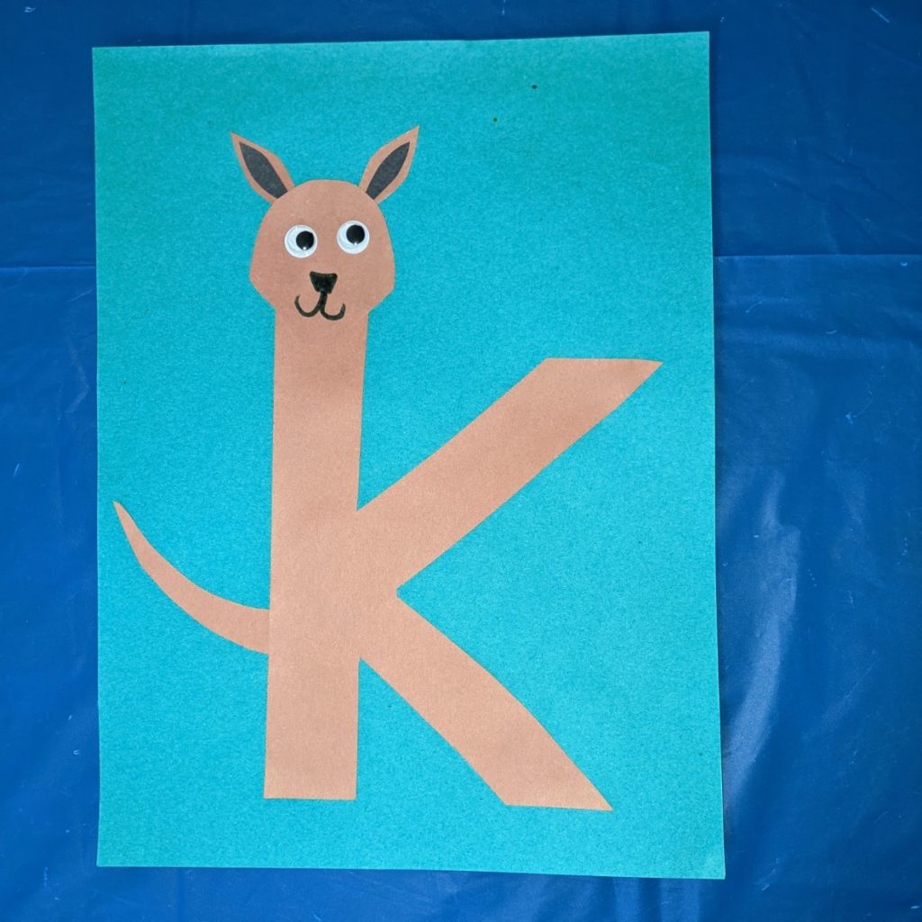 Lowercase Letter K Craft for Preschool - Home With Hollie