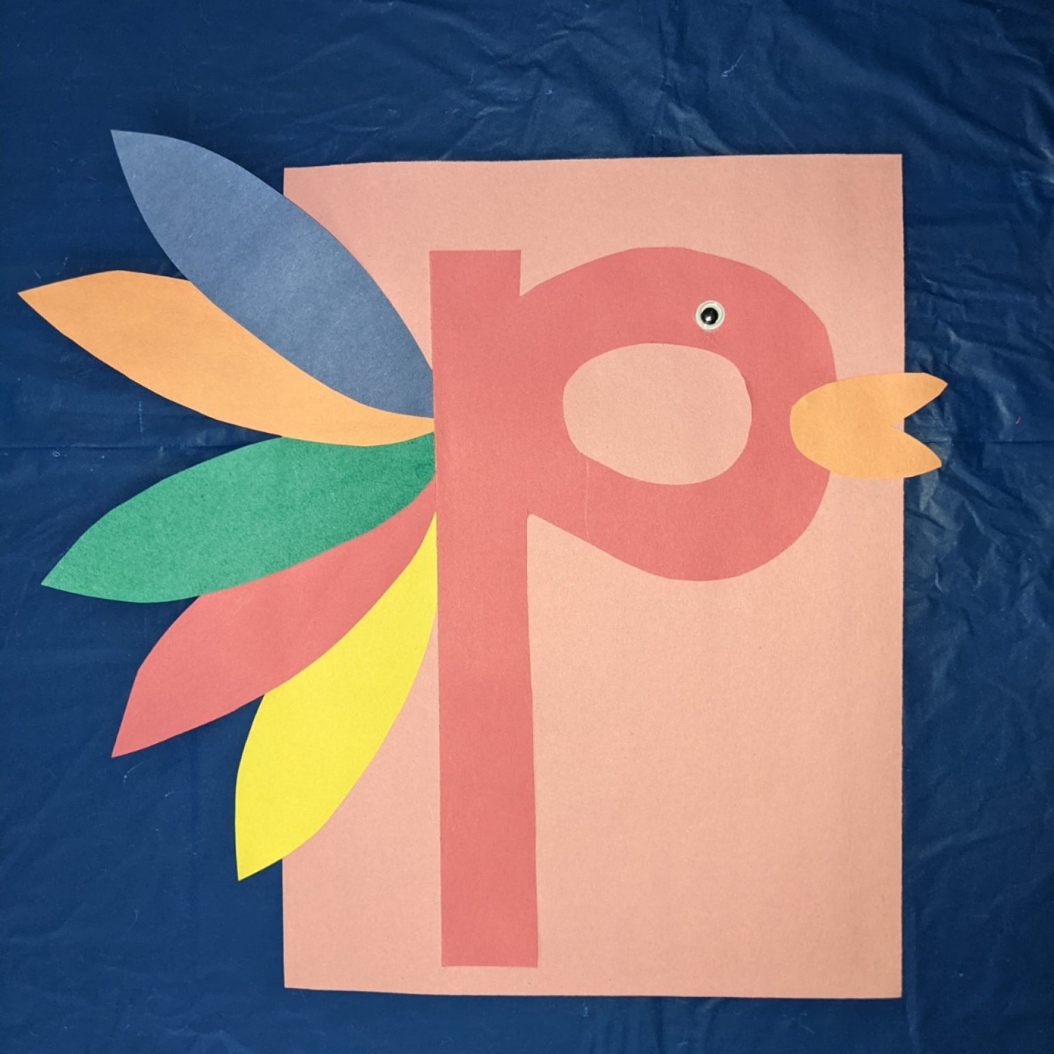 Lowercase Letter P Craft for Preschool Kids Home With Hollie