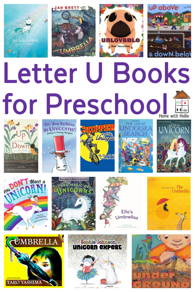 Letter U Books for Preschool. Letter U Picture Books