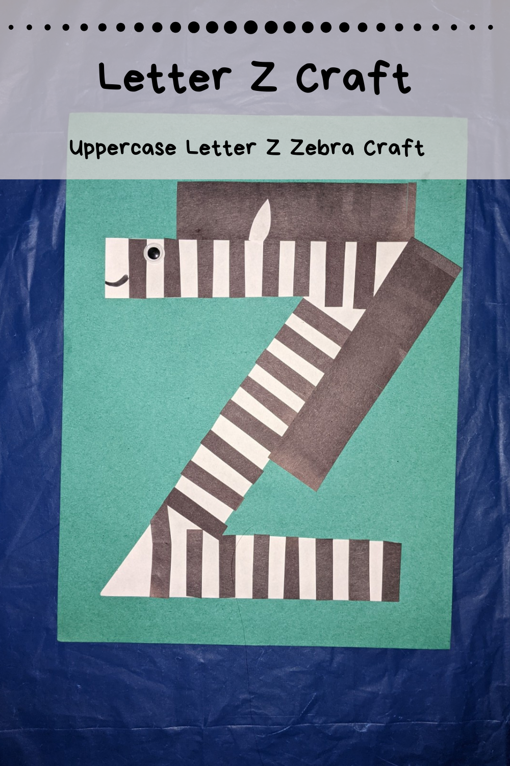 Uppercase Letter Z Craft for Preschool - Home With Hollie